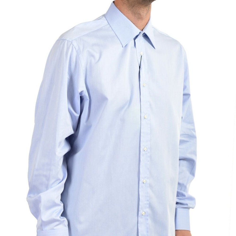 Classic Light Blue Men's Dress Shirt